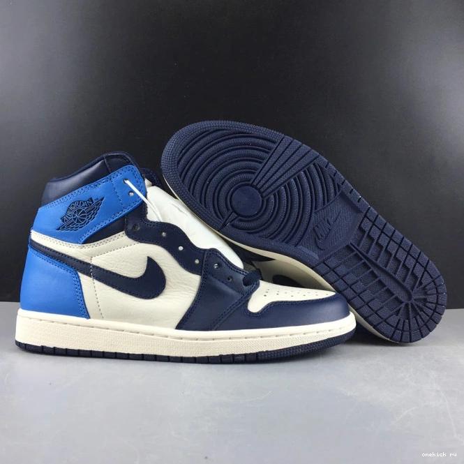 Rep Onekick Jordan High OG Obsidian 1 Retro Air 555088-140 0528